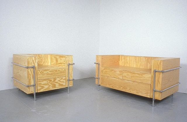 Barbara Gallucci
Couch and Chair, 2004
plywood and aluminum