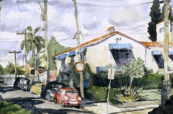 Selwyn Garraway - Street Scene, Florida