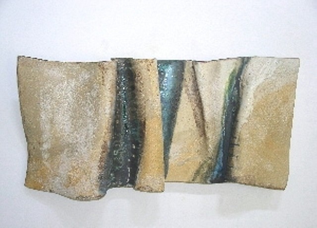 Elise Gray
Flying Carpet
clay, stains, glazes, 16 1/2 x 38 x 7 in.