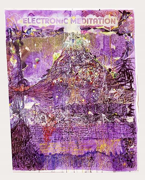 Arturo Herrera
Electronic Meditation, 2007
acrilico, oleo, tinta, gouache sobre tela, 174 x 147 cm