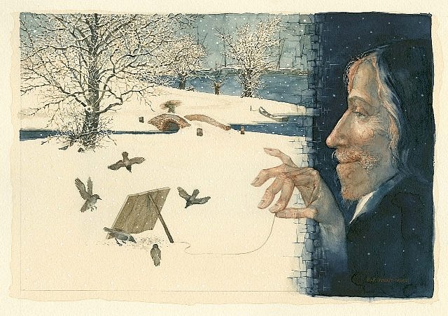 Konstantin Kalynovych
The Big Birdcatcher, 2006
watercolor, 15 x 19 cm