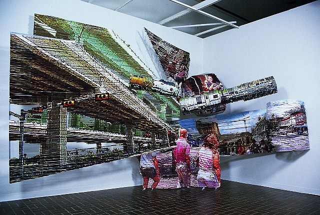 Young-Min Kang
Reconstruction, 2005
digital prints installation, 12 x 17 x 9 in.