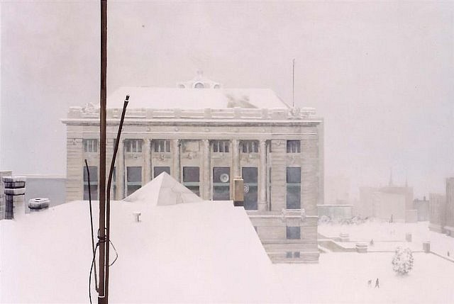 William Kennon
Courthouse in the Snow, 2004
oil on linen, 36 x 54 in.