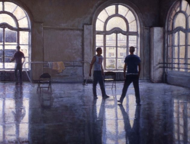 Dean Larson
Dance Rehearsal, 2006-7
oil on canvas, 22 x 28 in.