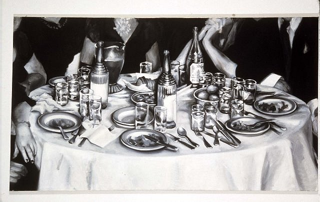Joan Linder
Occasion, 2002
oil on canvas, 40 x 70 in.