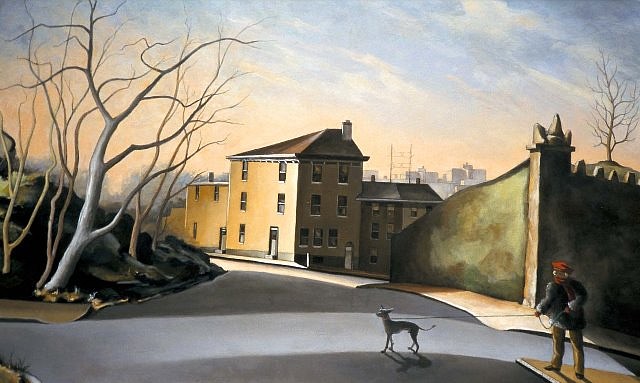 Babette Martino
Walking the Dog on Tower at 9, 2003
oil on panel, 20 x 32 in.