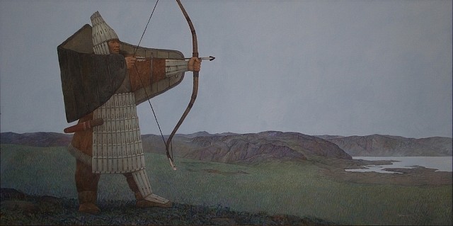Azat Minnekaev
Winged Warrior, 2008
acrylic on canvas, 80 x 160 cm