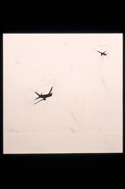 Necee Regis
Flight 4, 2001
oil on paper on panel, 30 x 30 in.