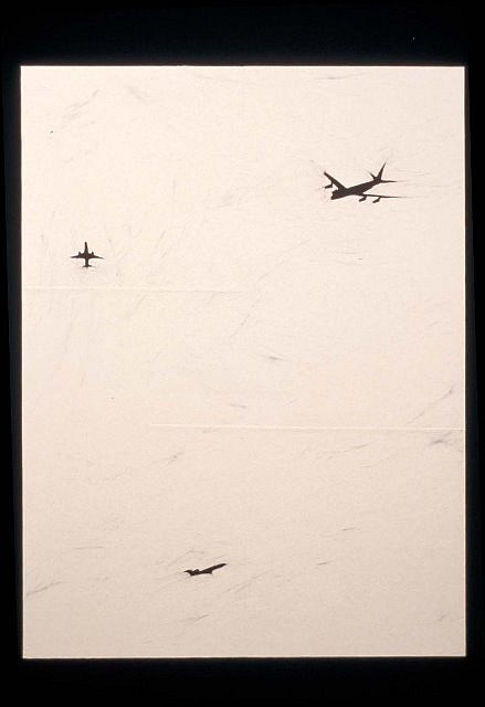 Necee Regis
Flight 3, 2001
oil on paper on panel, 48 x 36 in.