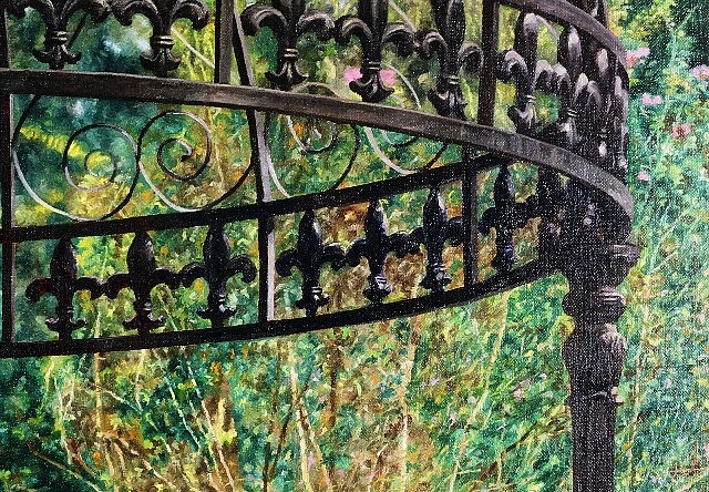 George Siejka
The Gazebo (detail), 2005
oil on linen, 48 x 72 in.