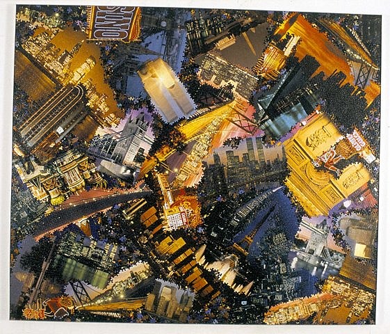 Al Souza
Night Vision, 2004
puzzle parts, glue on wood, 72 x 84 in.