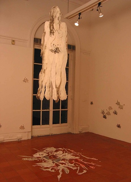 Mary Ting
Lament, 2002
paper, soot