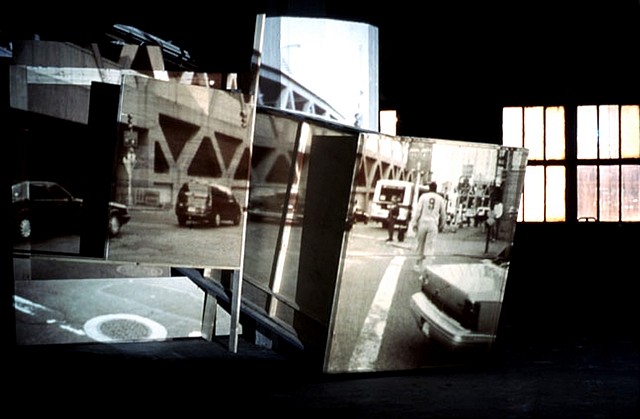 Edo Valderry
OverPass No.1, 2004
wood, slide projection, 300 x 255 x 240 cm