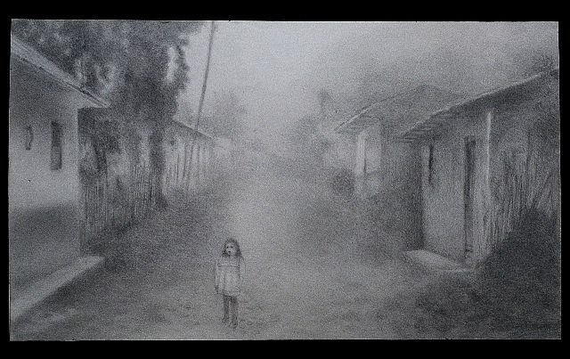 Mariana Varela
Char Little Girl, 2002
pencil on paper, 14.6 x 24.7 cm