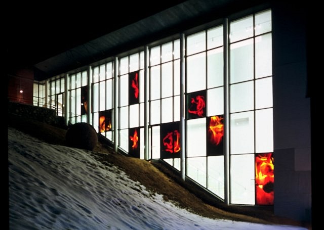 Jo Yarrington
Jirimani, 2004
De Cordova Museum, stair window, right