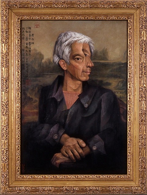 Hongtu Zhang
Self Portrait in the Style of the Old Masters, 2004
oil on wood panel, 38 1/4 x 29 1/8 in.