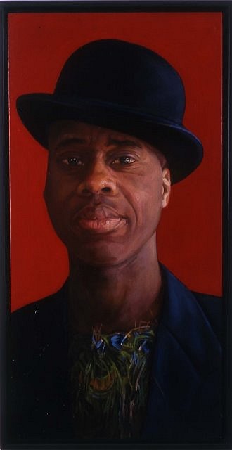 Brenda Zlamany
Portrait No. 88 (Leonardo Drew), 2005 - 2006
oil on panel, 24 x 12 in.