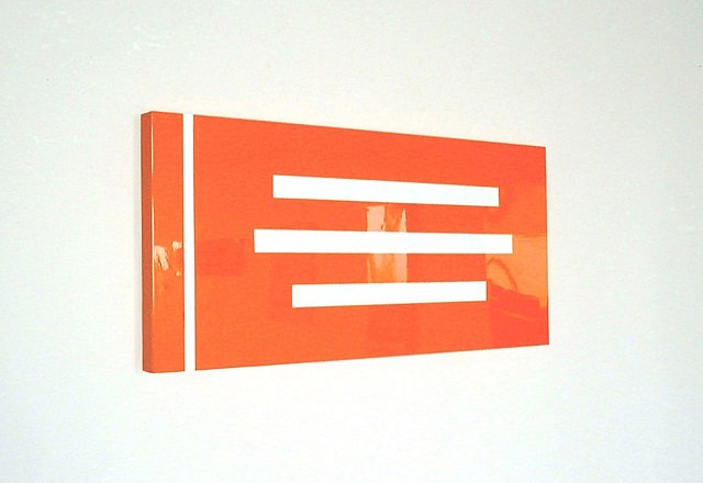 Robert Zoell
No Title, 2000
enamel on metal, 48 x 22 in.