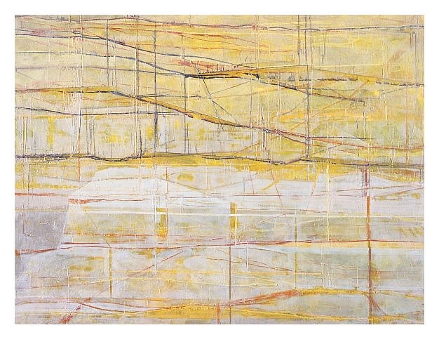 Marcus Andre
Yellow Structures, 2004
encaustic on canvas, 75 3/5 x 99 1/5 in.