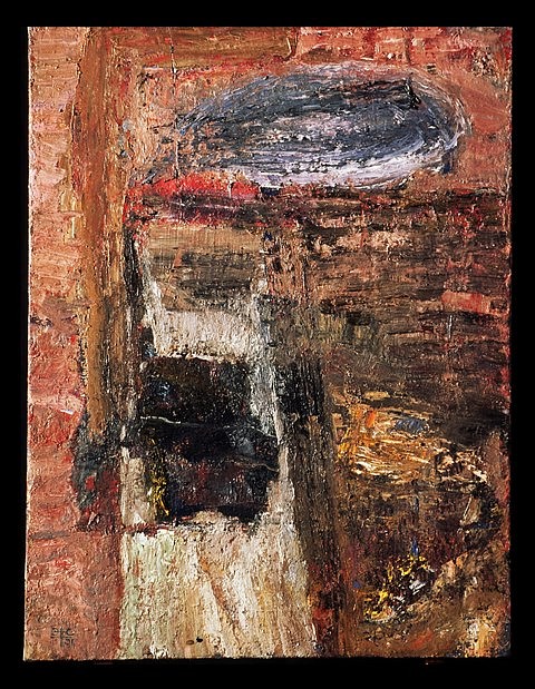 Eugenijus Cukermanas
Laterna, 2001
oil on canvas, 92.5 x 70 cm