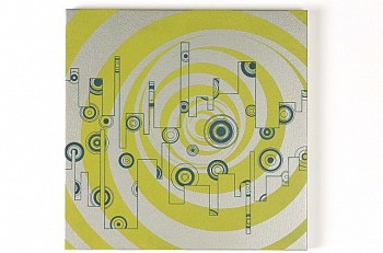 Jun Fujita -&nbsp;Untitled (yellow-green spiral)