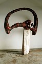 Alzaruba, Psion
1991, wood, silk, cotton, acrylic, oil