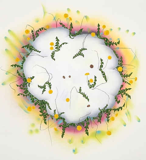 Amy Chan
Dandelions, 2010
gouache and acrylic on paper, 56 x 48 in.