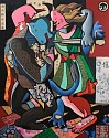 Gabrielle Bakker, Theseus Slaying Minotaur
2005, oil/ gold on linen on panel
