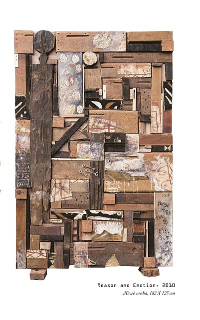 Behailu Bezabih
Reason and Emotion, 2010
mixed media, 182 x 123 cm