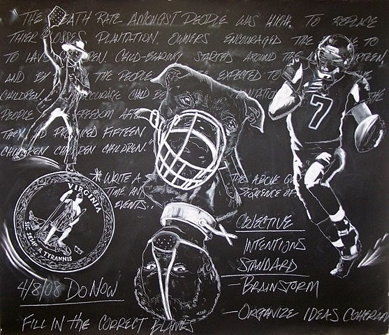 J.C. Lenochan
Con-Vik, 2008
chalk on paper, 48 x 60 in.