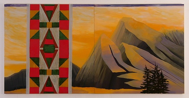 Kay WalkingStick
Our Land, 2007
oil on wood panel, 32 x 64 in.