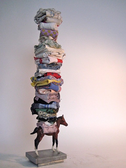 Peter Cole
Li'l Hankie, 2008
plastic horse, handkerchiefs, 16 in.