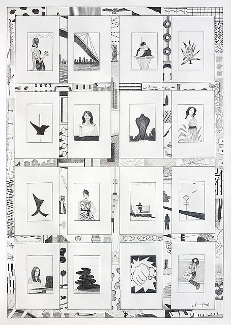 Pavan Kumar Machavarapu
Urban Space - 8, 2010
pencil drawing on paper, 44 x 56 in.