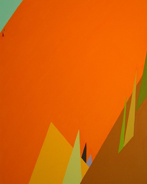 Patty Cateura
Mntns and Trees, 2010
acrylic on canvas, 30 x 24 in.