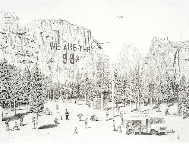 Jennifer Celio
NIMBY (National Park), 2012
graphite pencil on paper, 38 x 50 in.