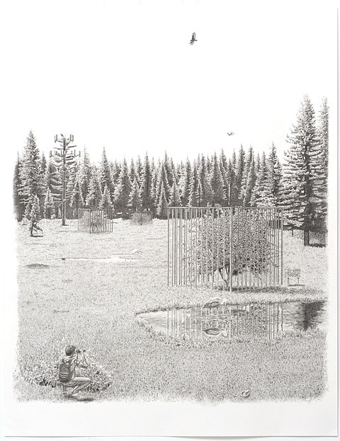 Jennifer Celio
NIMBY (The Meadow), 2012
graphite pencil on paper, 34 x 26 in.