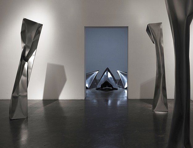 Ewerdt Hilgemann
Installation View Exhibition Samuel Freeman Gallery, Santa Monica, Ca, 2010
stainless steel, Dimensions vary