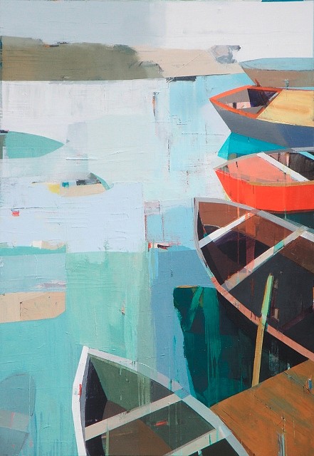 Siddharth Parasnis
Boats in the Shallow Water #4, 2012
oil on canvas, 70 x 48 in.