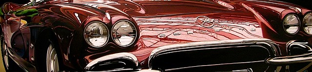 Cheryl Kelley
Little Red Corvette, 2011
oil on aluminum panel, 10 x 42 in.