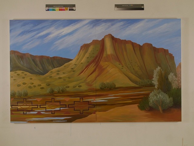 Kay WalkingStick
Rio Grande Gorge, 2011
oil on wood panel, 48 x 80 in.