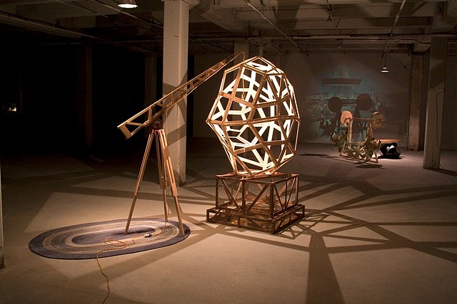 Derek Cote
Watered Down Kegs of Rum, 2011
mixed media with light and 35mm slide projections
Installation View