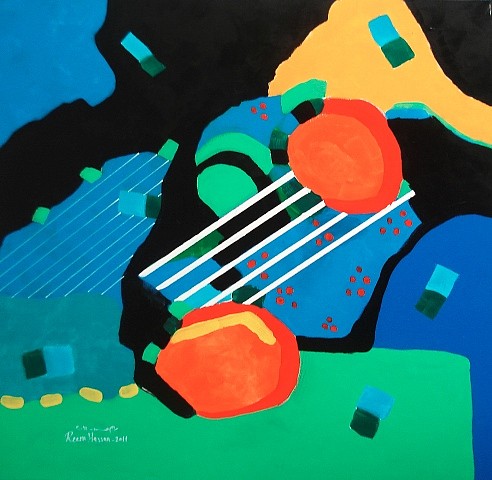 Reem Hassan
Abstraction, 2011
acrylic on canvas, 100 x 100 cm