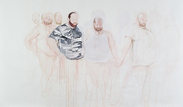 Brian Murphy
Holding Hands Self-Portrait, 2008
watercolor on paper, 80 x 134 in.