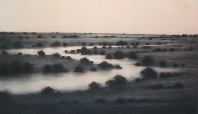 Nicolas Poignon
Plain and River, 2011
charcoal on paper, 38 x 65 in.