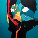 Reem Hassan, Face
2012, acrylic colors