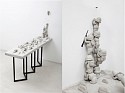 Rimma Arslanov, Untitled
2010, concrete, wood, red beads