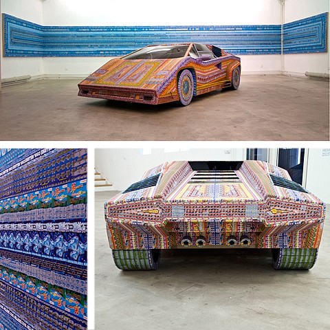 Ghost of a Dream
Dream Ride 5,6,7, 2010
wood, plexiglass, and discarded lottery tickets with UV coat, 44 x 72 x 190 in.