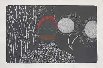 Beatrice Maleyre - Self Portrait in Birch Forest