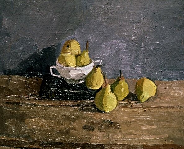 Robert Sosner
Still Life with Pears, 1988
oil on canvas, 15 x 18 in.