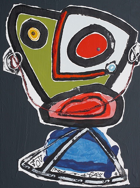 Paul Du Toit
Ancient Tattoo Masks, 2011
oil, oil paint sticks and acrylic on canvas, 52 x 39 in.